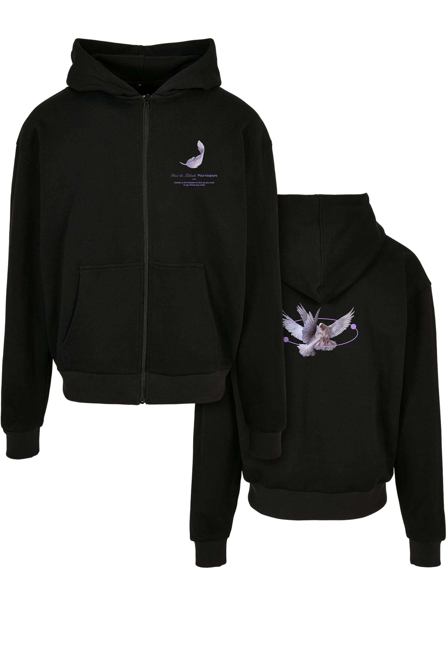 Vive La Liberte Hevy Oversize Zip Hoody